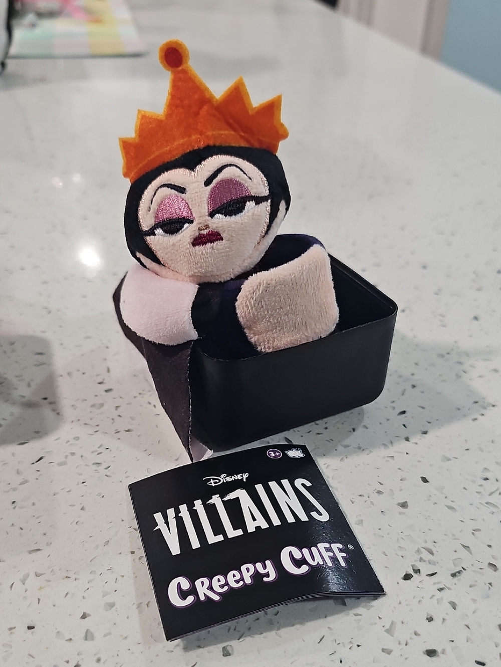 Disney Villains Evil Queen Creepy Cutie Cuff Plush - Black, Pink, Orange, Purple